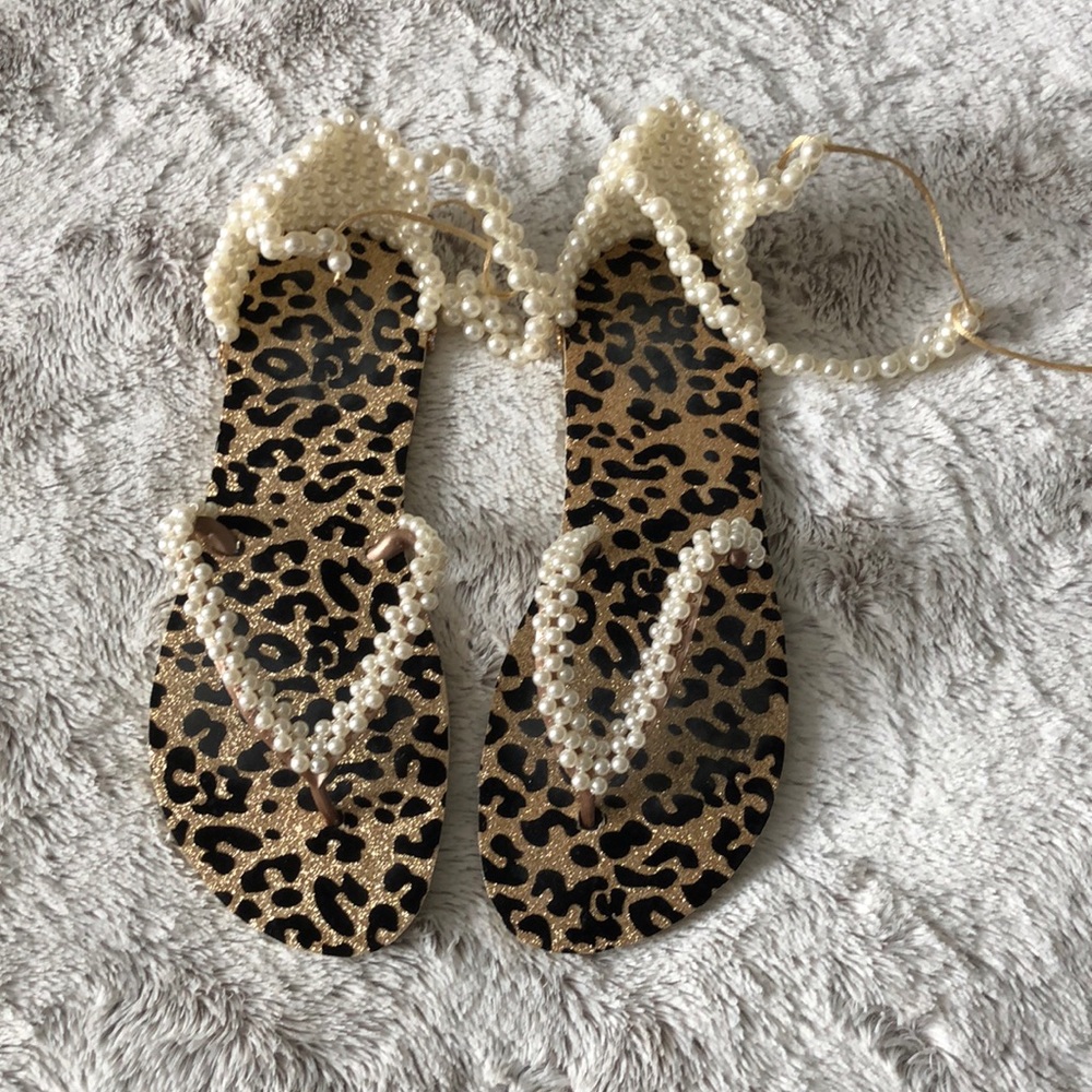 Sandals.